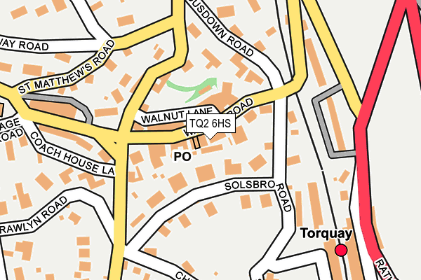 TQ2 6HS map - OS OpenMap – Local (Ordnance Survey)