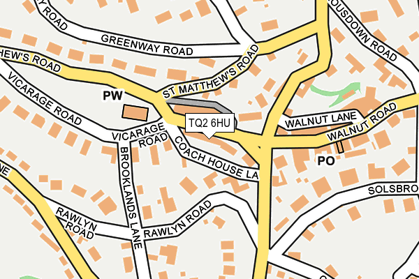 TQ2 6HU map - OS OpenMap – Local (Ordnance Survey)