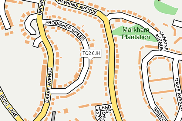 TQ2 6JH map - OS OpenMap – Local (Ordnance Survey)
