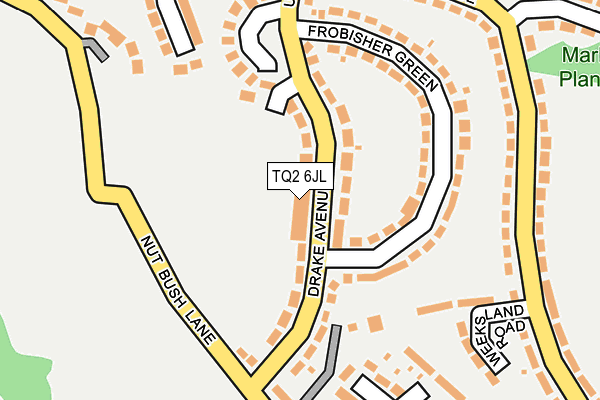 TQ2 6JL map - OS OpenMap – Local (Ordnance Survey)