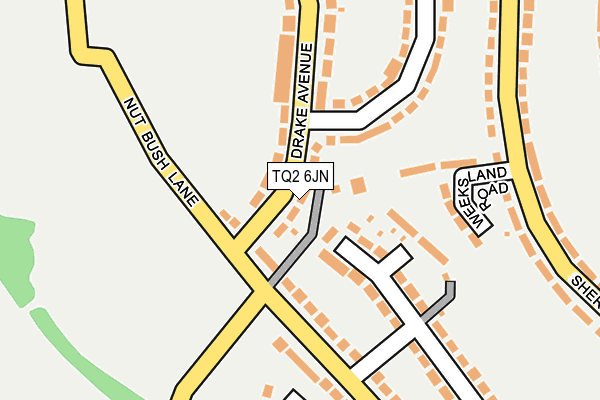 TQ2 6JN map - OS OpenMap – Local (Ordnance Survey)