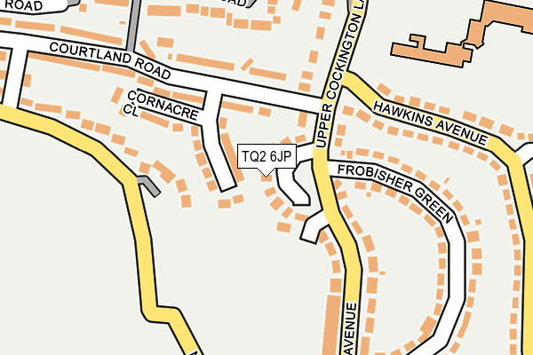 TQ2 6JP map - OS OpenMap – Local (Ordnance Survey)