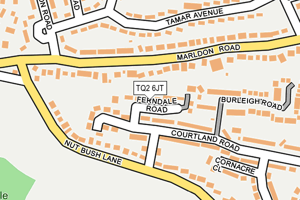 TQ2 6JT map - OS OpenMap – Local (Ordnance Survey)