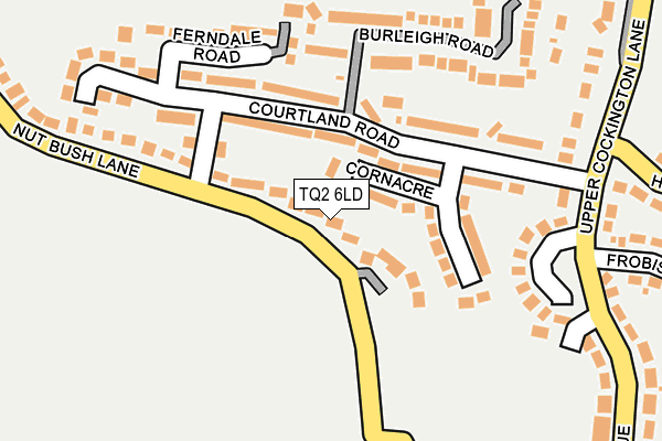 TQ2 6LD map - OS OpenMap – Local (Ordnance Survey)