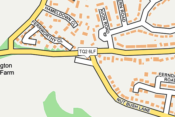 TQ2 6LF map - OS OpenMap – Local (Ordnance Survey)