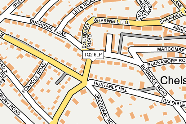 TQ2 6LP map - OS OpenMap – Local (Ordnance Survey)