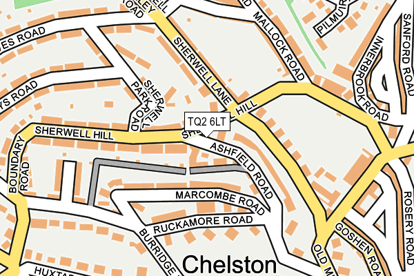 TQ2 6LT map - OS OpenMap – Local (Ordnance Survey)