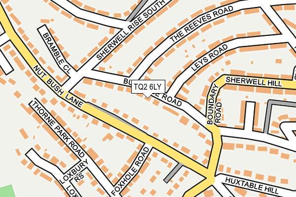 TQ2 6LY map - OS OpenMap – Local (Ordnance Survey)