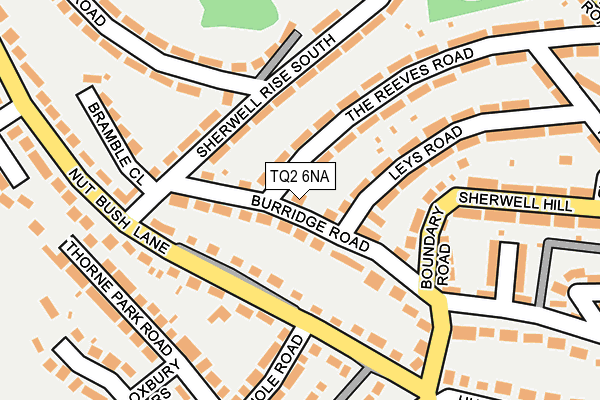 TQ2 6NA map - OS OpenMap – Local (Ordnance Survey)