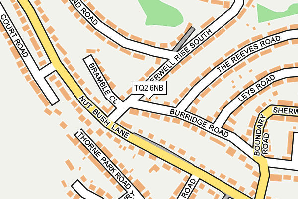 TQ2 6NB map - OS OpenMap – Local (Ordnance Survey)