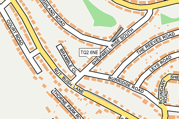 TQ2 6NE map - OS OpenMap – Local (Ordnance Survey)