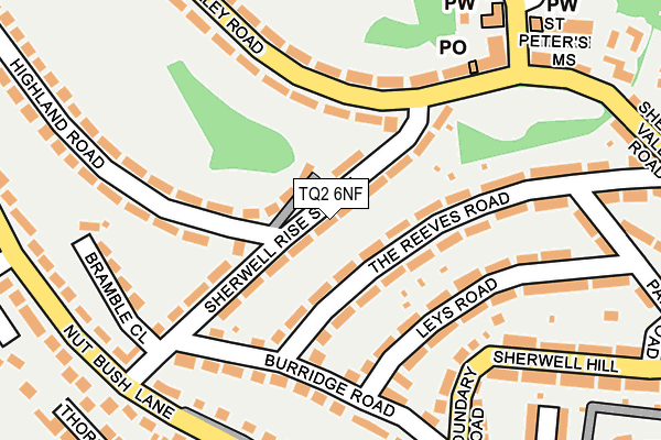 TQ2 6NF map - OS OpenMap – Local (Ordnance Survey)