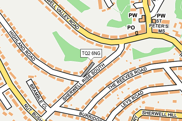 TQ2 6NG map - OS OpenMap – Local (Ordnance Survey)