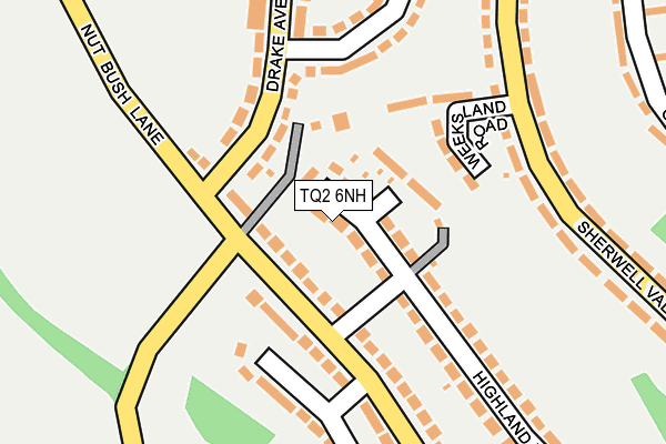 TQ2 6NH map - OS OpenMap – Local (Ordnance Survey)