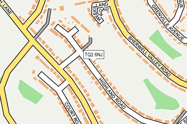 TQ2 6NJ map - OS OpenMap – Local (Ordnance Survey)
