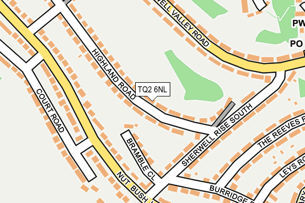 TQ2 6NL map - OS OpenMap – Local (Ordnance Survey)