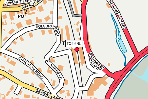 TQ2 6NU map - OS OpenMap – Local (Ordnance Survey)