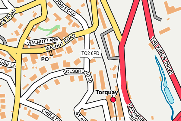TQ2 6PD map - OS OpenMap – Local (Ordnance Survey)