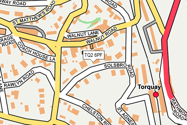 TQ2 6PF map - OS OpenMap – Local (Ordnance Survey)