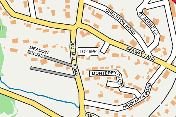 TQ2 6PP map - OS OpenMap – Local (Ordnance Survey)