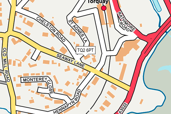 TQ2 6PT map - OS OpenMap – Local (Ordnance Survey)