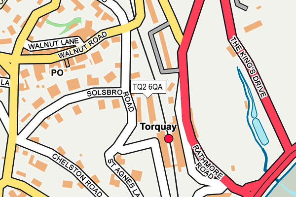TQ2 6QA map - OS OpenMap – Local (Ordnance Survey)