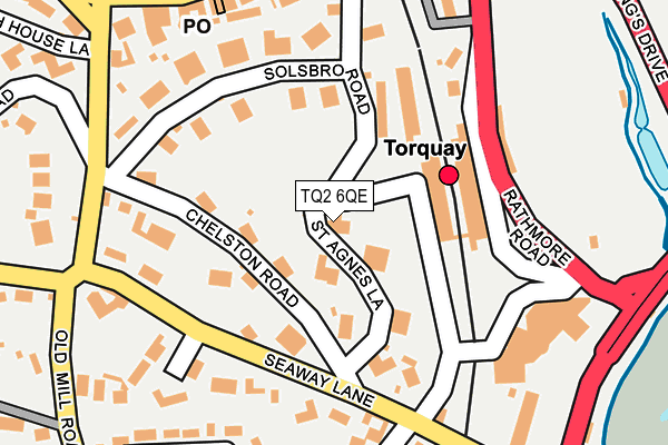 TQ2 6QE map - OS OpenMap – Local (Ordnance Survey)