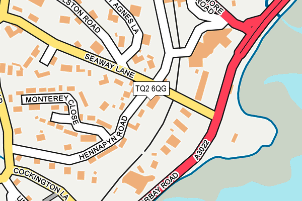 TQ2 6QG map - OS OpenMap – Local (Ordnance Survey)