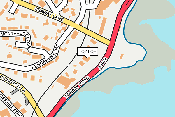 TQ2 6QH map - OS OpenMap – Local (Ordnance Survey)