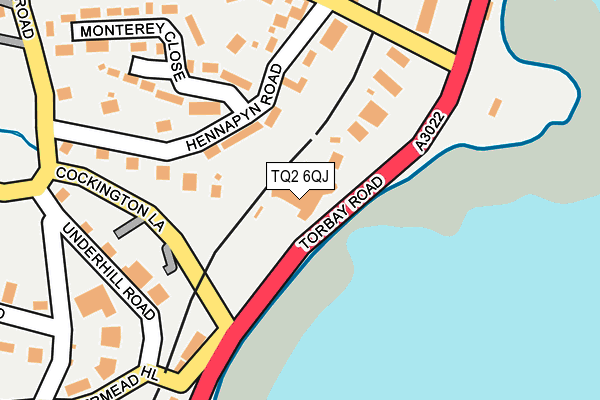 TQ2 6QJ map - OS OpenMap – Local (Ordnance Survey)