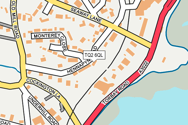 TQ2 6QL map - OS OpenMap – Local (Ordnance Survey)