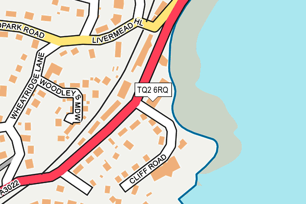 TQ2 6RQ map - OS OpenMap – Local (Ordnance Survey)
