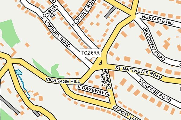 TQ2 6RR map - OS OpenMap – Local (Ordnance Survey)