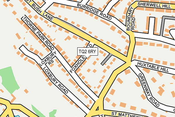 TQ2 6RY map - OS OpenMap – Local (Ordnance Survey)