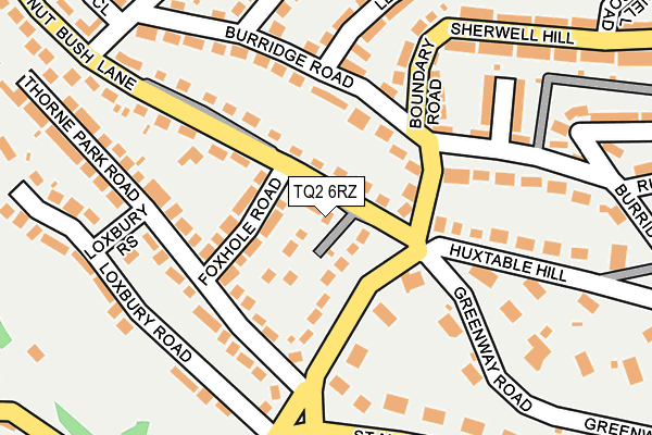 TQ2 6RZ map - OS OpenMap – Local (Ordnance Survey)