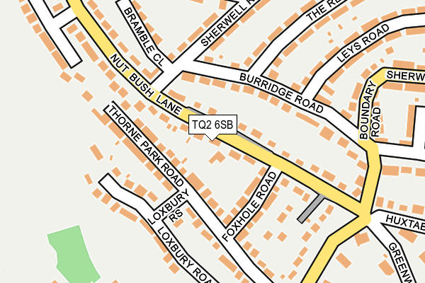 TQ2 6SB map - OS OpenMap – Local (Ordnance Survey)