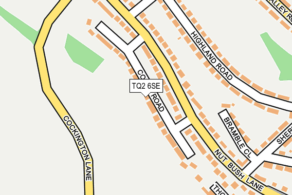 TQ2 6SE map - OS OpenMap – Local (Ordnance Survey)