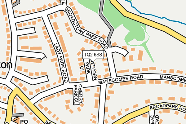 TQ2 6SS map - OS OpenMap – Local (Ordnance Survey)