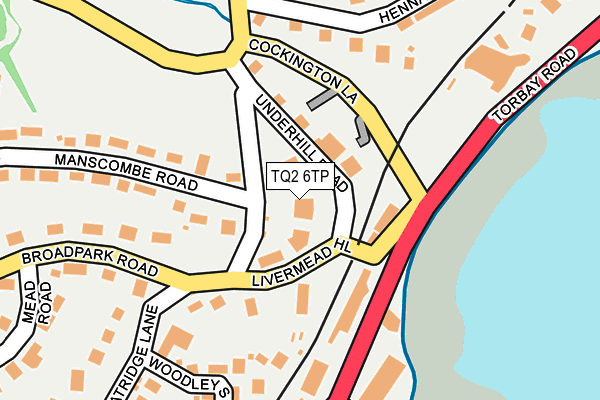 TQ2 6TP map - OS OpenMap – Local (Ordnance Survey)