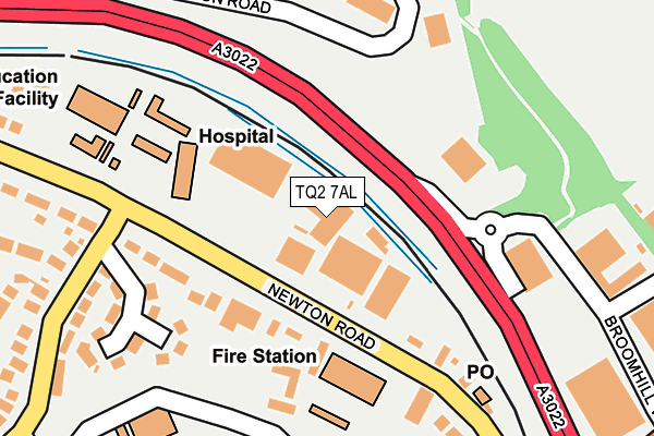 TQ2 7AL map - OS OpenMap – Local (Ordnance Survey)