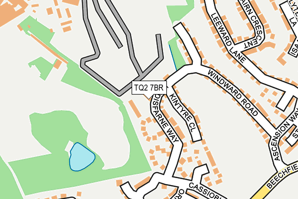 TQ2 7BR map - OS OpenMap – Local (Ordnance Survey)