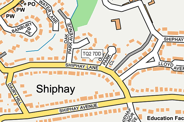 TQ2 7DD map - OS OpenMap – Local (Ordnance Survey)