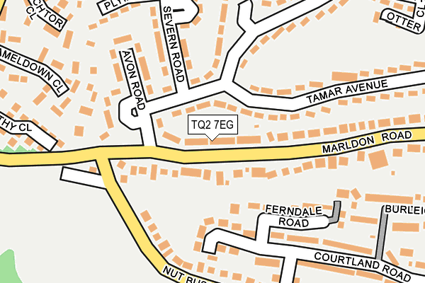 TQ2 7EG map - OS OpenMap – Local (Ordnance Survey)