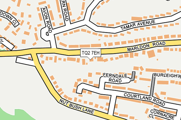 TQ2 7EH map - OS OpenMap – Local (Ordnance Survey)