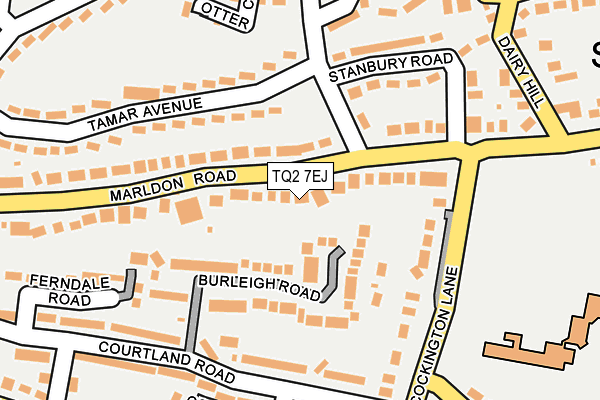 TQ2 7EJ map - OS OpenMap – Local (Ordnance Survey)