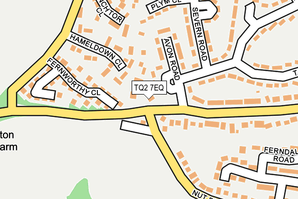 TQ2 7EQ map - OS OpenMap – Local (Ordnance Survey)