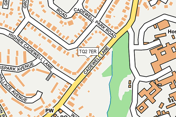 TQ2 7ER map - OS OpenMap – Local (Ordnance Survey)