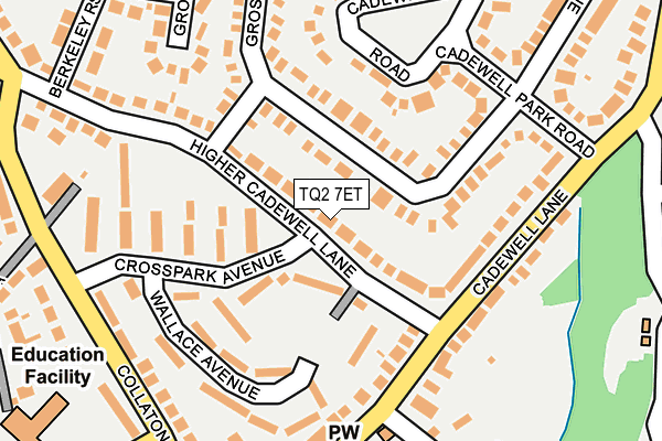 TQ2 7ET map - OS OpenMap – Local (Ordnance Survey)