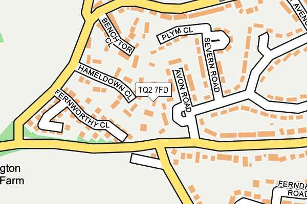 TQ2 7FD map - OS OpenMap – Local (Ordnance Survey)
