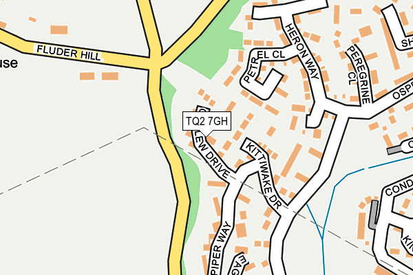 TQ2 7GH map - OS OpenMap – Local (Ordnance Survey)